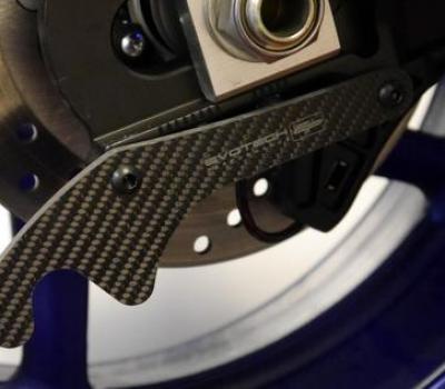 image of Yamaha MT-10 / FZ-10 / R6 / R1 / R7 Carbon Fibre GP Style Paddock Stand Plates