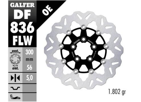 product image for 11.8 Inch Standard Floating Wave Rotor - Rear - Harley Davidson Touring