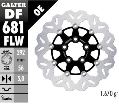 image of 11.5 Inch Floating Wave Rotor – Rear Disc – Harley Davidson